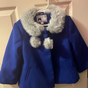 Beautiful navy girls dress coat